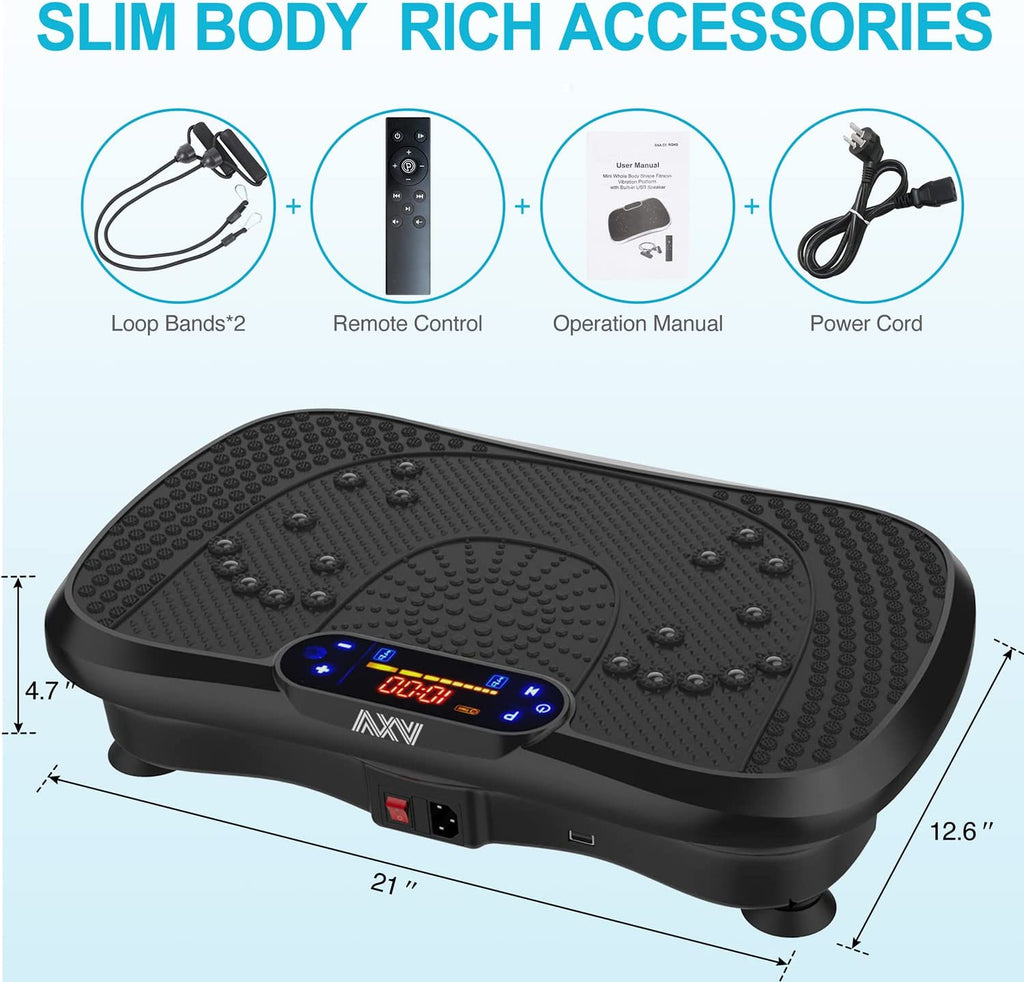 AXV Vibration Plate Exercise Machine: Sculpt Your Body and Boost Fitness with Whole Body Vibration Technology