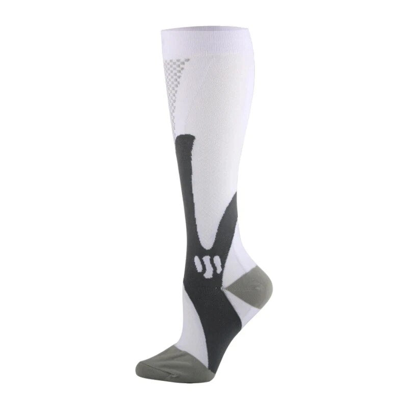 Nylon Compression Socks: Medical Nursing Stockings for Outdoor Cycling - Fast-Drying, Breathable Adult Sports Gear