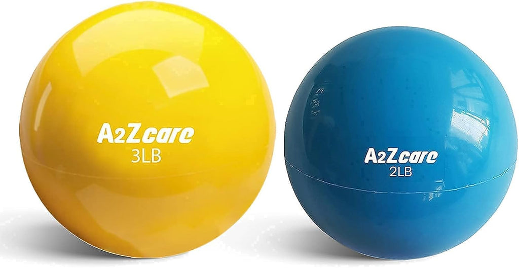 A2ZCARE Toning Ball: Soft Weighted Medicine Ball for Pilates, Yoga, Physical Therapy, and Fitness - Perfect for Toning Exercises 🏋️‍♀️🔴