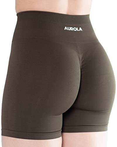 AUROLA Intensify Workout Shorts for Women Seamless Scrunch Short Gym Yoga Running Sport Active Exercise Fitness Shorts Dark Olive-Fitness Going | The Tools To Enhance Your Lifestyle | Veteran Owned