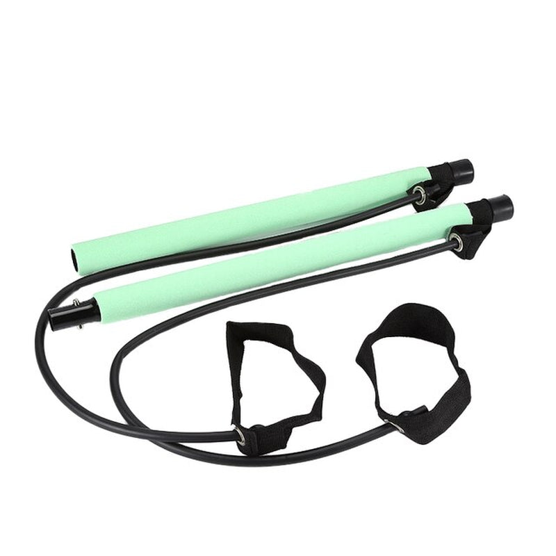 Yoga Multifunctional Pilates Bar Combination Chest Expansion Tension Rope Back Trainer Elastic Rope Stretching Belt