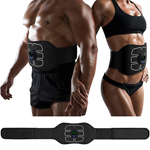 MarCoolTrip MZ ABS Stimulator,Ab Machine,Abdominal Toning Belt Workout Portable Ab Stimulator Home Office Fitness Workout Equipment for Abdomen Black-Fitness Going | The Tools To Enhance Your Lifestyle | Veteran Owned