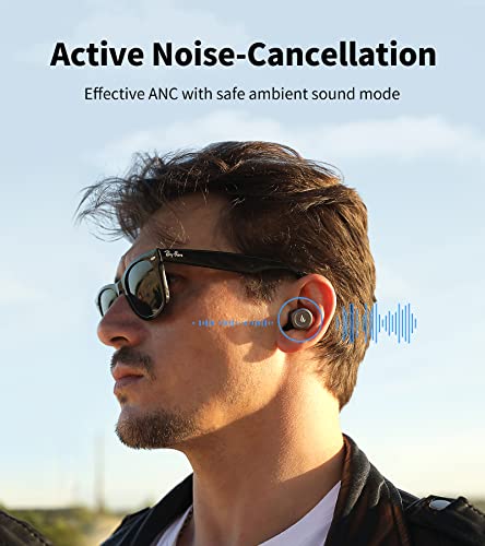Edifier W240TN Active Noise Cancellation Earbuds with Bluetooth V5.3 - True Wireless Earbuds with Dual Dynamic Drivers - Fast Charging - Custom EQ - Physical Button and App Control - Black-Fitness Going | The Tools To Enhance Your Lifestyle | Veteran Owned