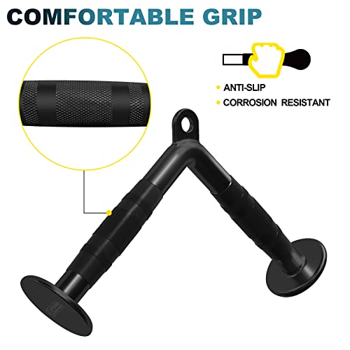 POWER GUIDANCE Triceps Pull Down Attachment, Cable Machine Accessories for Home Gym, LAT Pull Down Attachment Weight Fitness-Fitness Going | The Tools To Enhance Your Lifestyle | Veteran Owned