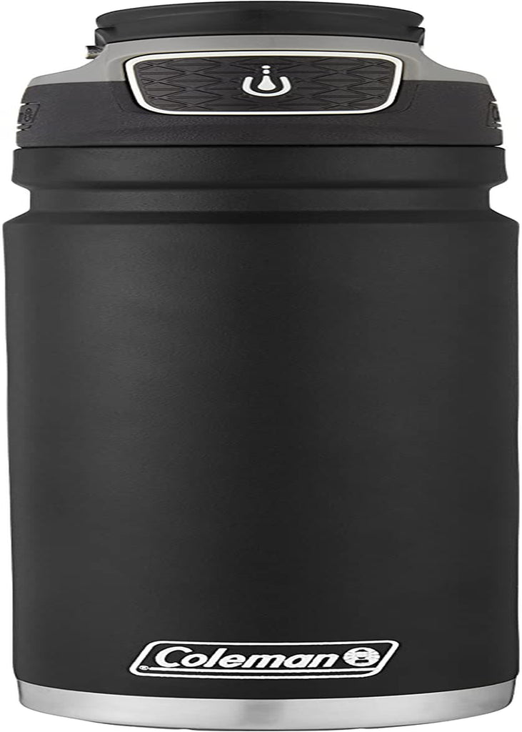 Coleman Freeflow Vacuum-Insulated Stainless Steel Water Bottle: Leak-Proof Lid, Available in 24oz/40oz Sizes with Button-Operated Lid & Carry Handle - Keeps Drinks Hot or Cold for Hours