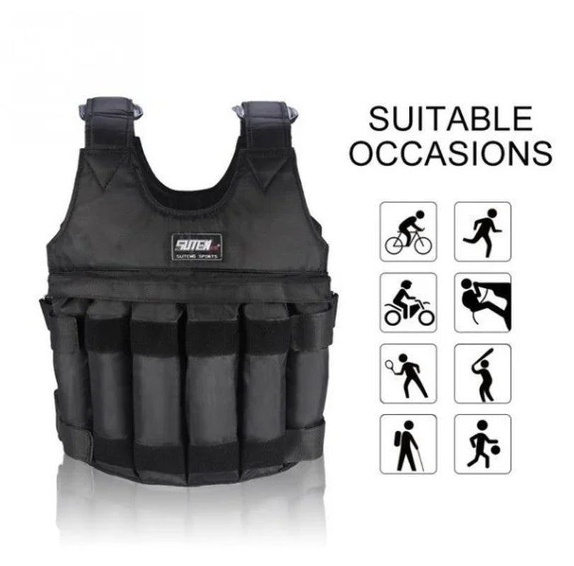 Adjustable Weighted Vest for Men: Enhance Your Workout with Options Ranging from 20Lbs to 100Lbs Max Loading - Maximize Your Fitness Potential