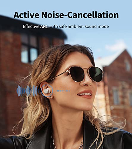 Edifier W240TN Active Noise Cancellation Earbuds with Bluetooth V5.3 - True Wireless Earbuds with Dual Dynamic Drivers - Fast Charging - Custom EQ - Physical Button and App Control - Black-Fitness Going | The Tools To Enhance Your Lifestyle | Veteran Owned