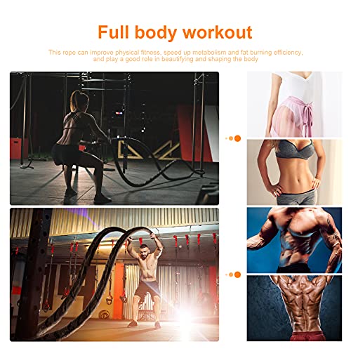Battle Rope 30FT Battle Ropes for Exercise Workout Rope Exercise Rope Battle Ropes for Home Gym Heavy Ropes for Exercise Training Ropes for Working Out Weighted Workout Rope Exercise Workout Equipment-Fitness Going | The Tools To Enhance Your Lifestyle | Veteran Owned