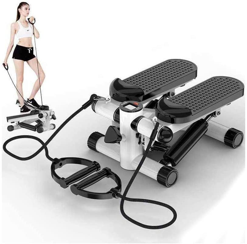 Mini Stepper Trainer: Adjustable Pressure Exercise Machine with LCD Display for Stepping Fitness - Air Stepper Design