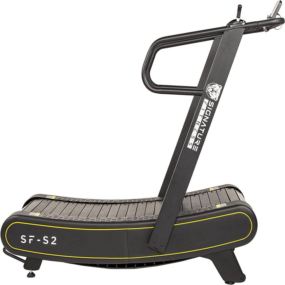 SF-S2 Sprint Demon: Motorless Curved Sprint Treadmill with Adjustable Resistance Levels - 300 lb Capacity