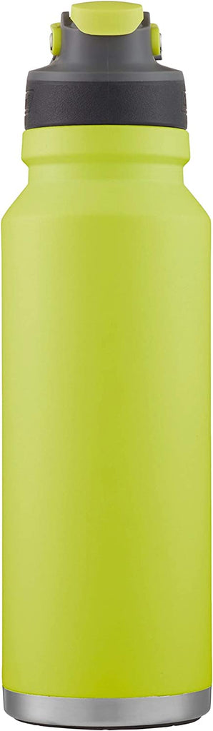 Coleman Freeflow Vacuum-Insulated Stainless Steel Water Bottle: Leak-Proof Lid, Available in 24oz/40oz Sizes with Button-Operated Lid & Carry Handle - Keeps Drinks Hot or Cold for Hours