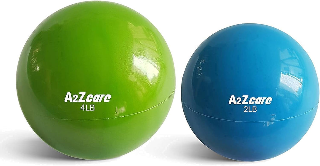 A2ZCARE Toning Ball: Soft Weighted Medicine Ball for Pilates, Yoga, Physical Therapy, and Fitness - Perfect for Toning Exercises 🏋️‍♀️🔴