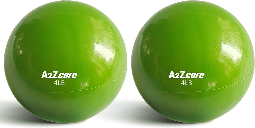 A2ZCARE Toning Ball: Soft Weighted Medicine Ball for Pilates, Yoga, Physical Therapy, and Fitness - Perfect for Toning Exercises 🏋️‍♀️🔴