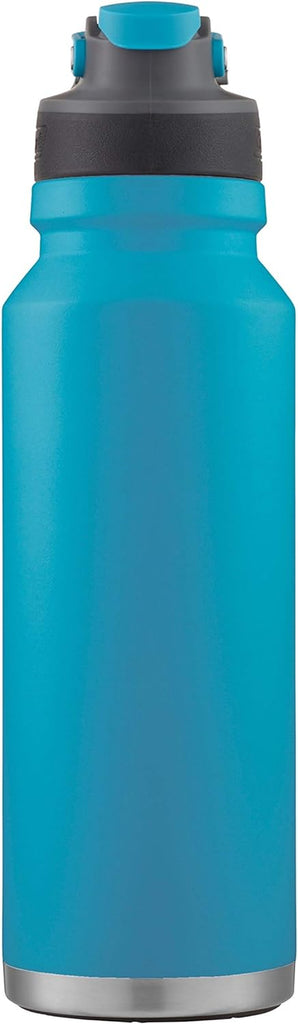 Coleman Freeflow Vacuum-Insulated Stainless Steel Water Bottle: Leak-Proof Lid, Available in 24oz/40oz Sizes with Button-Operated Lid & Carry Handle - Keeps Drinks Hot or Cold for Hours