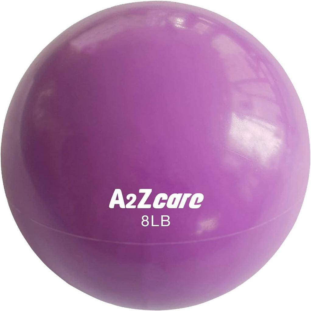 A2ZCARE Toning Ball: Soft Weighted Medicine Ball for Pilates, Yoga, Physical Therapy, and Fitness - Perfect for Toning Exercises 🏋️‍♀️🔴