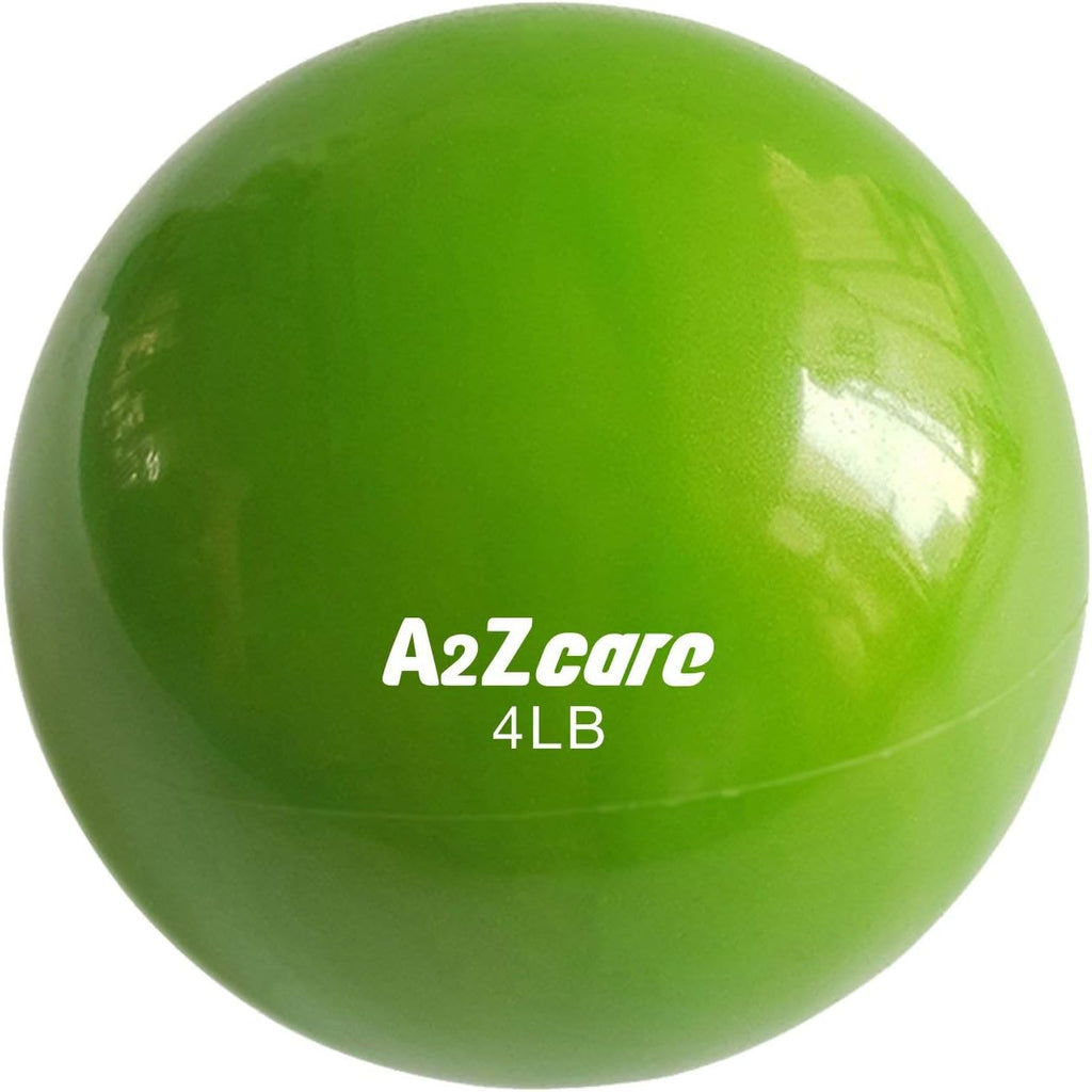 A2ZCARE Toning Ball: Soft Weighted Medicine Ball for Pilates, Yoga, Physical Therapy, and Fitness - Perfect for Toning Exercises 🏋️‍♀️🔴