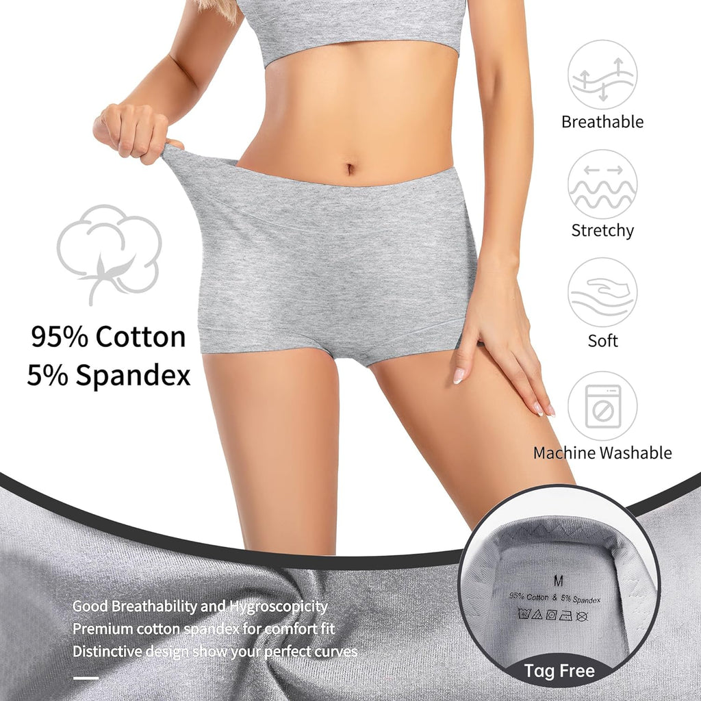 Migbean Boy Shorts Underwear for Women: Comfortable Cotton Boxers, Boyshorts Designed for Style and Comfort 👖🩲👩