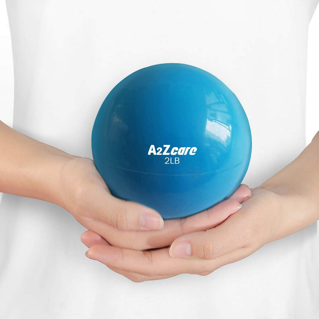 A2ZCARE Toning Ball: Soft Weighted Medicine Ball for Pilates, Yoga, Physical Therapy, and Fitness - Perfect for Toning Exercises 🏋️‍♀️🔴