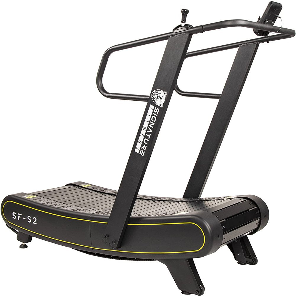 SF-S2 Sprint Demon: Motorless Curved Sprint Treadmill with Adjustable Resistance Levels - 300 lb Capacity