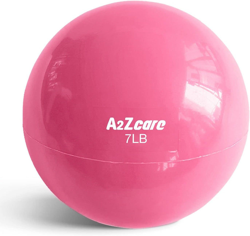 A2ZCARE Toning Ball: Soft Weighted Medicine Ball for Pilates, Yoga, Physical Therapy, and Fitness - Perfect for Toning Exercises 🏋️‍♀️🔴