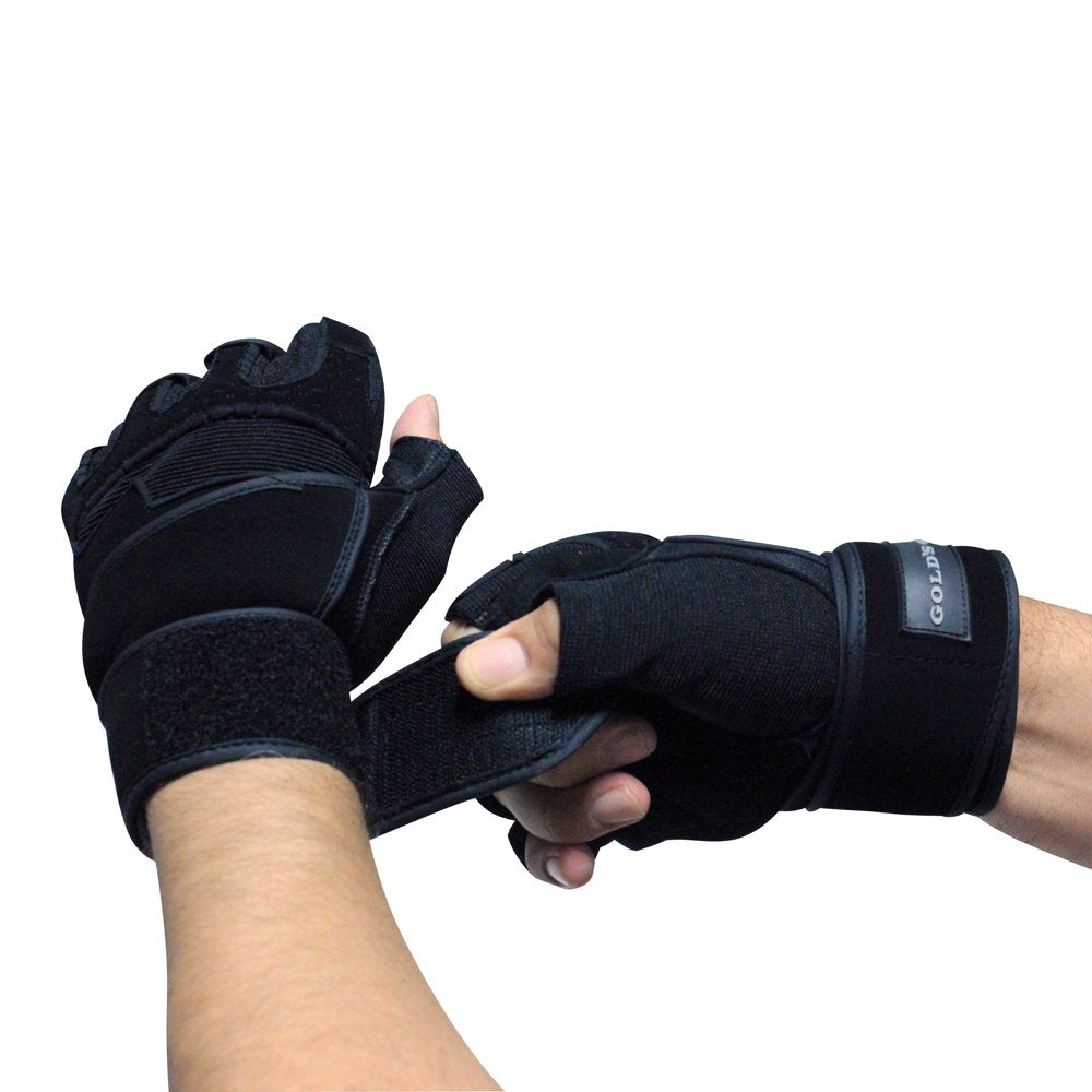 Gold's Gym Elite Wrist Wrap Weightlifting Gloves: Medium/Large Size for Enhanced Support and Grip