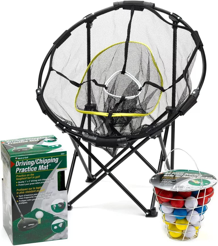 JEF World of Golf Collapsible Chipping Net: Perfect for Practicing Your Golf Chipping Skills Anywhere ⛳🎯