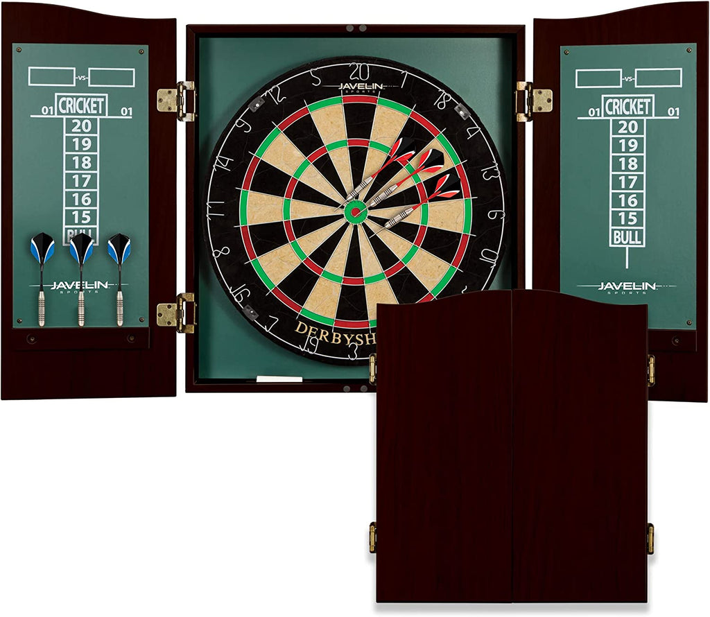 Eastpoint Sports Bristle Dartboard and Cabinet Set: Easy Assembly, Complete with All Accessories for Your Darting Fun!