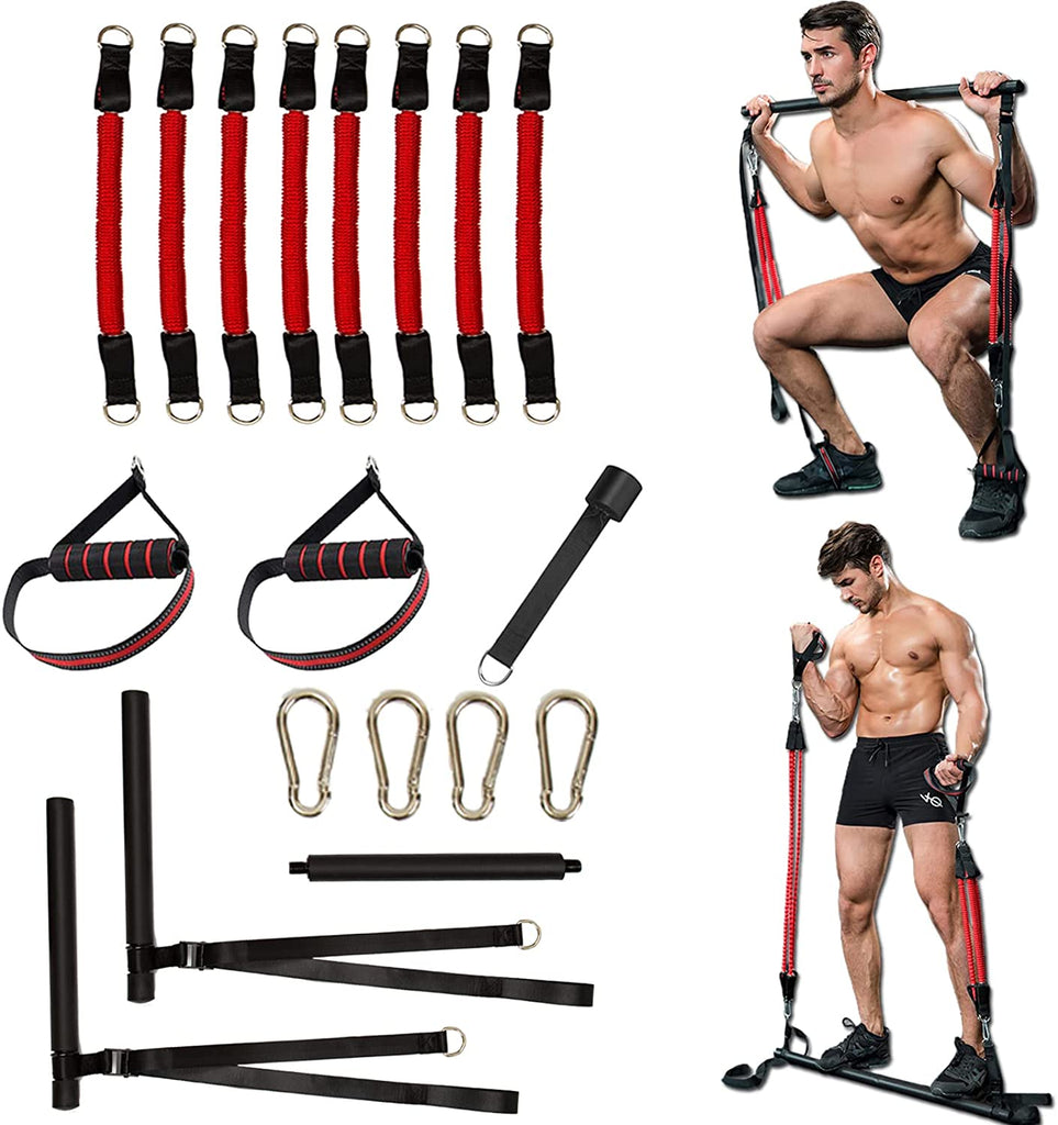 🏋️‍♂️ Clothink Portable Pilates Bar Kit with Resistance Bands: Your Ultimate Home Gym Workout Equipment 💪