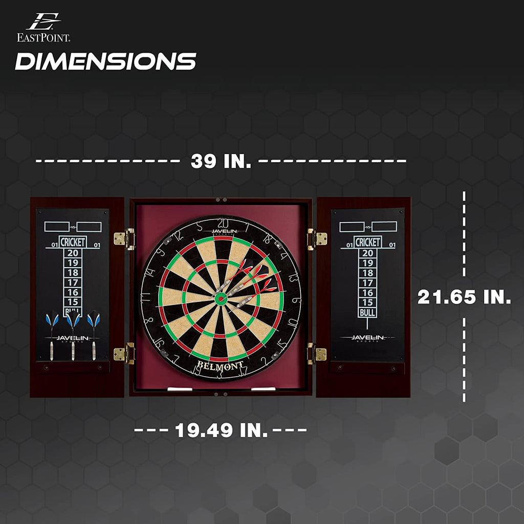 Eastpoint Sports Bristle Dartboard and Cabinet Set: Easy Assembly, Complete with All Accessories for Your Darting Fun!