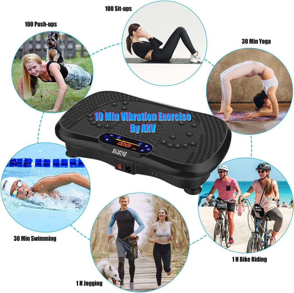 AXV Vibration Plate Exercise Machine: Sculpt Your Body and Boost Fitness with Whole Body Vibration Technology